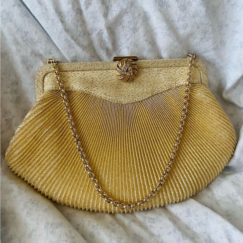 Vintage Gold Clutch / Evening Bag